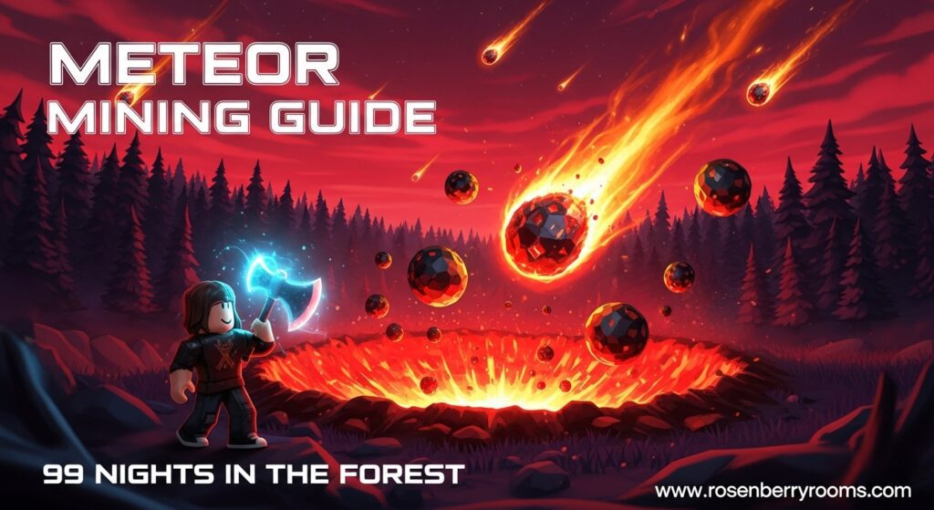Mine Meteors in 99 Nights Forest
