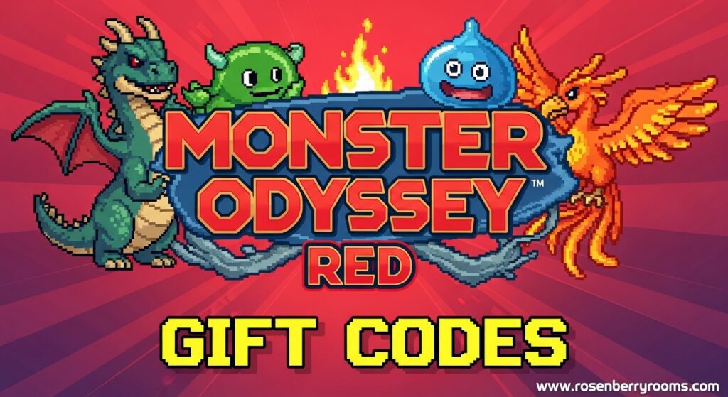 Monster Odyssey RED Codes 