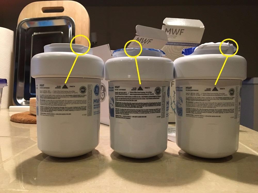 GE MWF Refrigerator Water Filter, Genuine Replacement Filter, Certified to Reduce Lead, Sulfur, and 50+ Other Impurities, Replace Every 6 Months for Best Results, Pack of 1 Customer Review GE MWF Refrigerator Water Filter, Genuine Replacement Filter, Certified to Reduce Lead, Sulfur, and 50+ Other Impurities, Replace Every 6 Months for Best Results, Pack of 1 - Customer Photo 1
