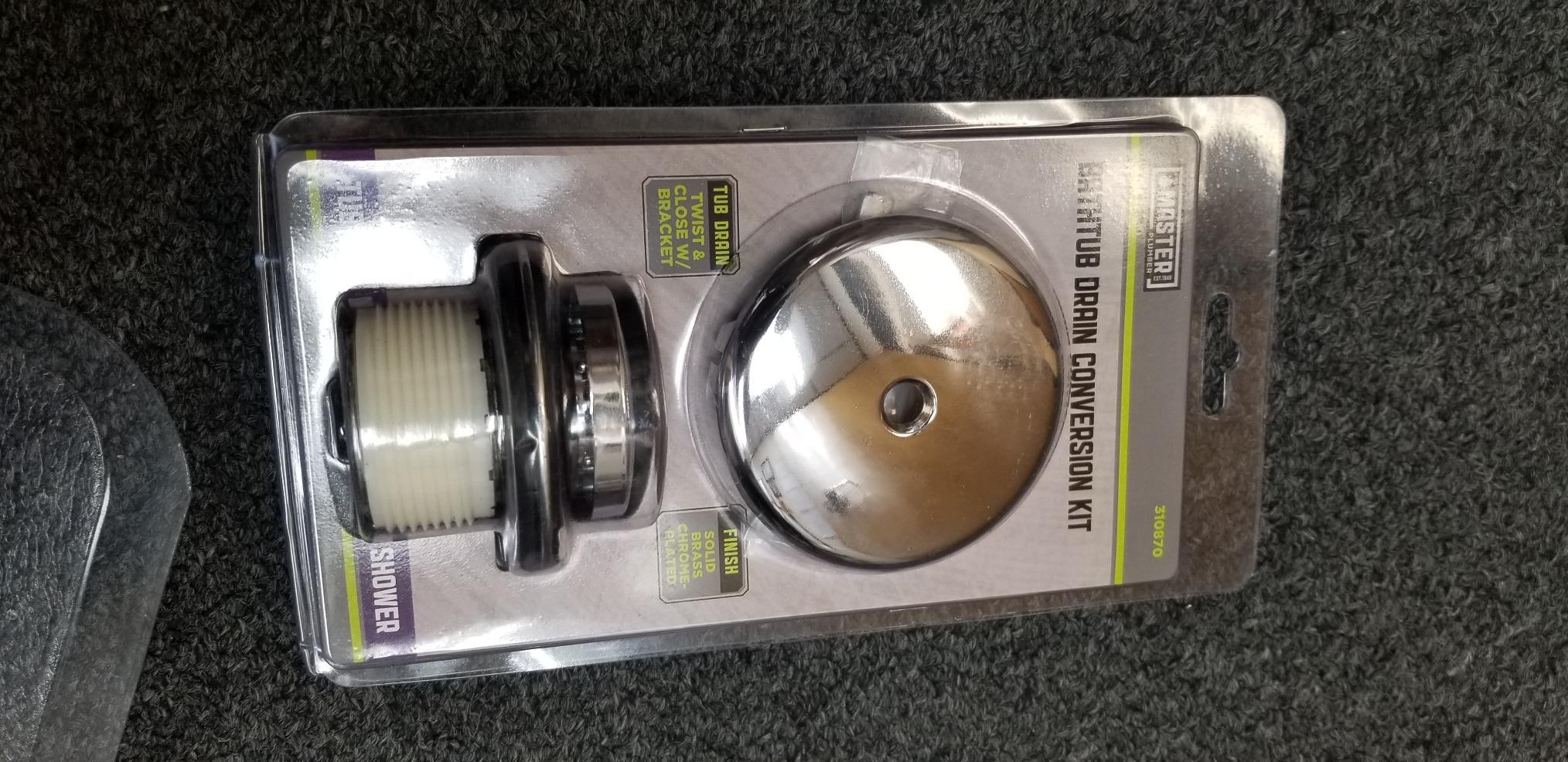 DELTA FAUCET 310-870 Master Plumber Chrome Bathtub Conversion Kit Customer Review DELTA FAUCET 310-870 Master Plumber Chrome Bathtub Conversion Kit - Customer Photo 2