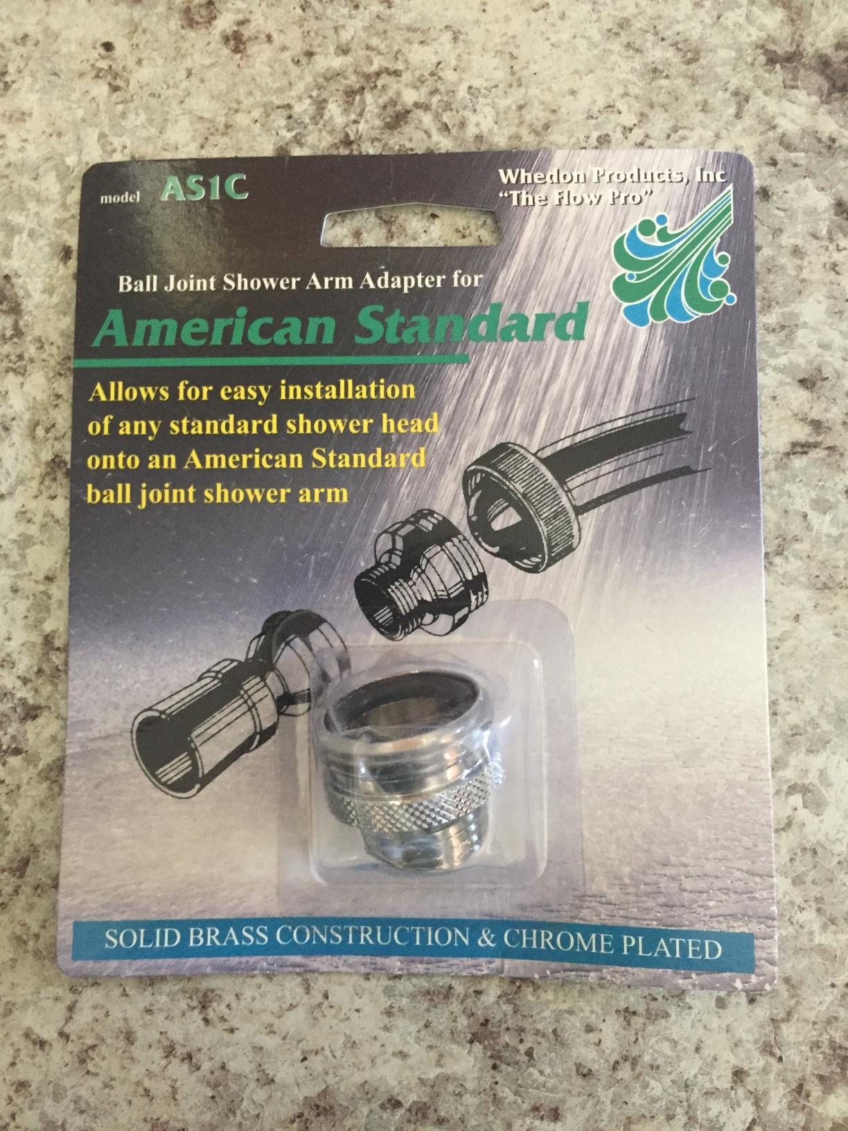 AS1C American Standard Ball Joint Shower ARM Adapter - Customer Photo 3
