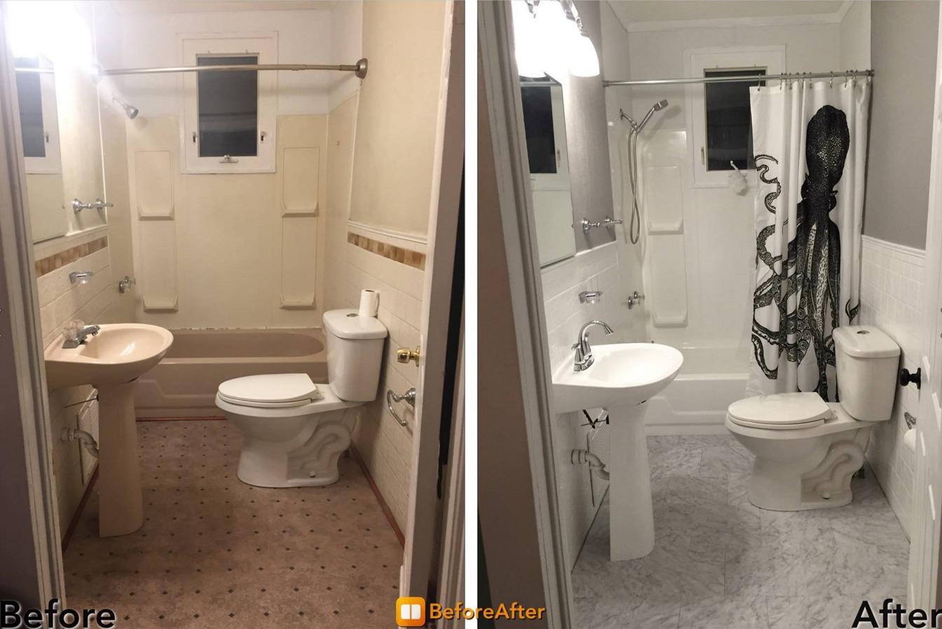 Rust-Oleum 7860519 Tub And Tile Refinishing 2-Part Kit, White 32 Fl Oz (Pack of 1) - Customer Photo 2