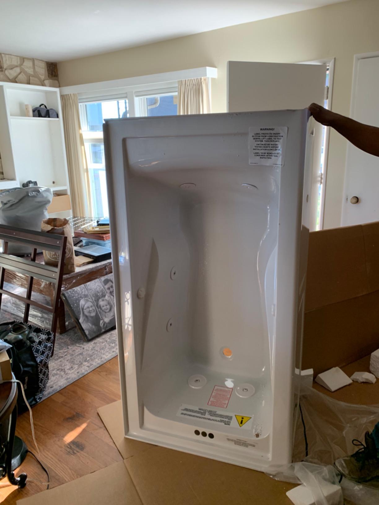 American Standard 2425VC-LHO.020 Evolution 5-Feet by 32-Inch Left-Hand Outlet Whirlpool Bath Tub with EverClean, Hydro Massage System I and Integral Apron, White Customer Review American Standard 2425VC-LHO.020 Evolution 5-Feet by 32-Inch Left-Hand Outlet Whirlpool Bath Tub with EverClean, Hydro Massage System I and Integral Apron, White - Customer Photo 2