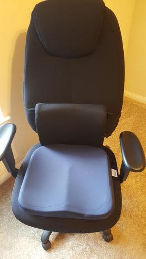 Everlasting Comfort Lumbar Support Pillow for Office Chair - Memory Foam Back Cushion for Chair, Car, Couch - Lumbar Pillow Promotes Better Posture, Back Pain Relief - Ideal for Gaming and Desk Chairs Customer Review Everlasting Comfort Lumbar Support Pillow for Office Chair - Memory Foam Back Cushion for Chair, Car, Couch - Lumbar Pillow Promotes Better Posture, Back Pain Relief - Ideal for Gaming and Desk Chairs - Customer Photo 4