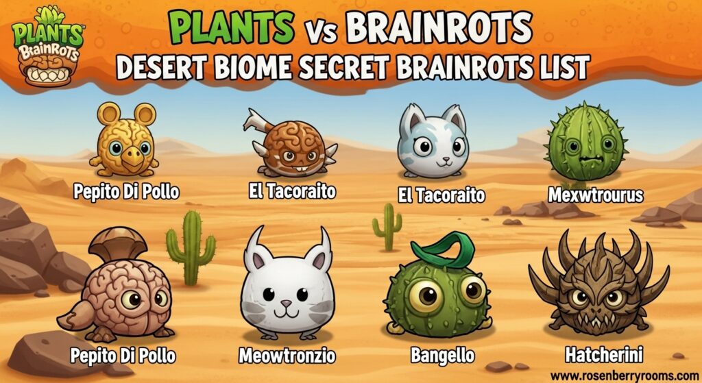Desert Biome Secret Brainrots List