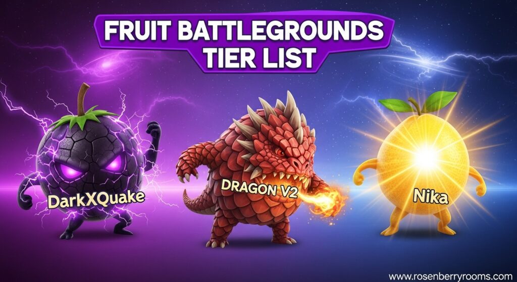 Fruit Battlegrounds Tier List 
