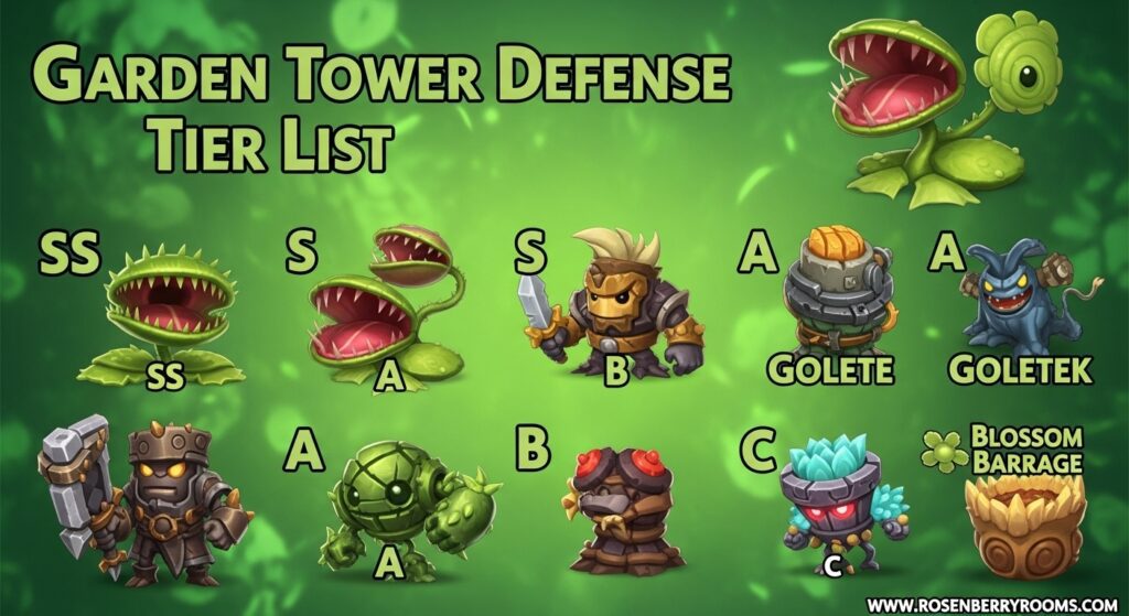 Garden Tower Defense Tier List 