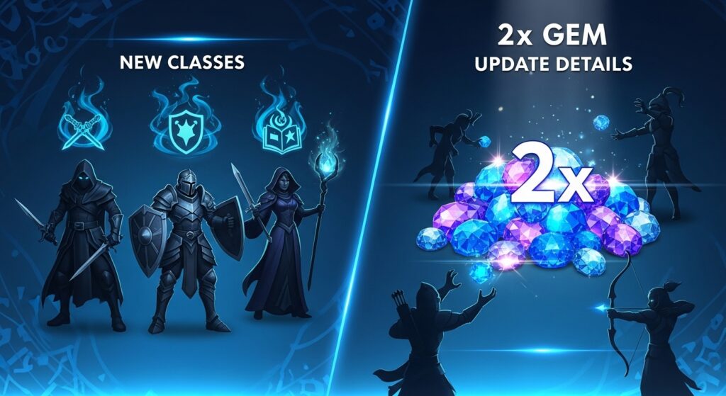 New Classes & 2x Gems