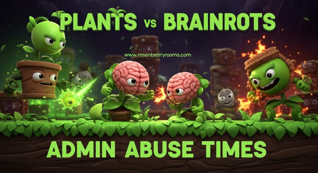 Plants vs Brainrots Admin Abuse Times