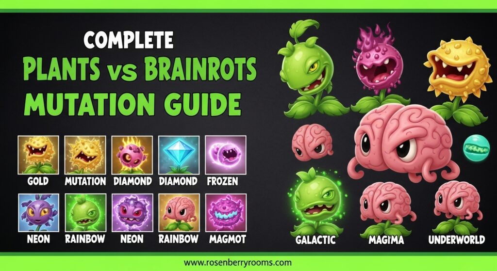 Plants vs Brainrots Mutation Guide