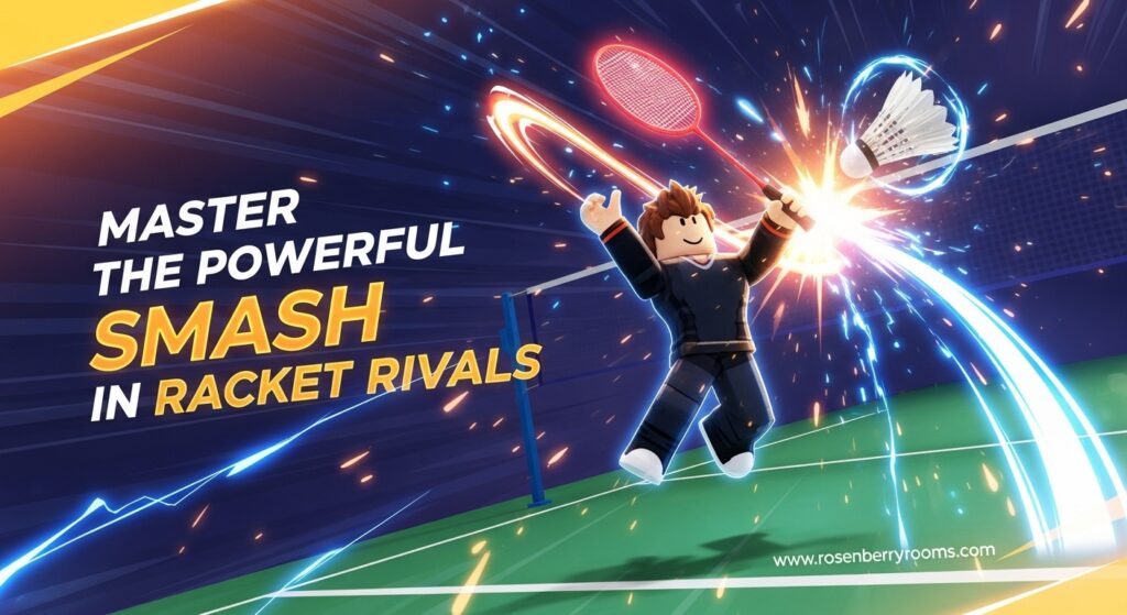 Powerful Smash in Racket Rivals