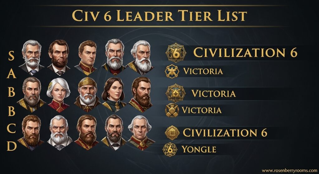 Civ 6 Leaders  Tier List