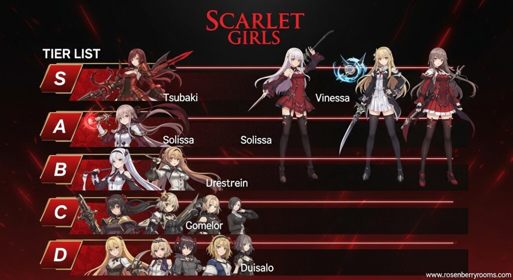 Scarlet Girls Tier List