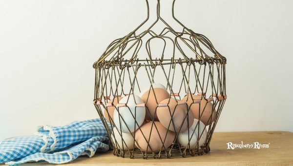 Antique Produce Shelves & Wire Baskets