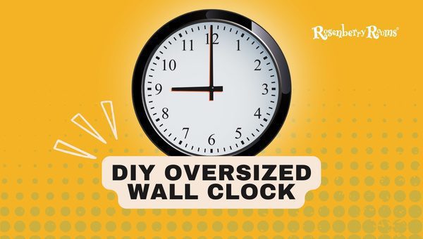 DIY Oversized Wall Clock