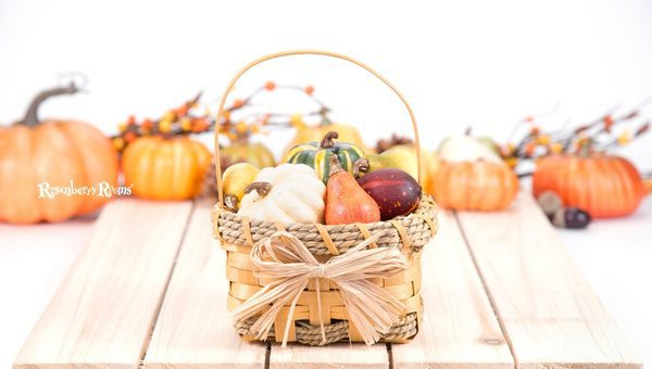 Natural Wood Collection in Barn Basket