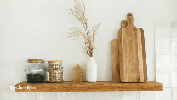 Rustic Farmhouse Wooden Shelf