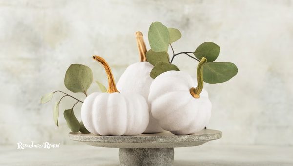 Wooden Circles Pumpkin Vignette