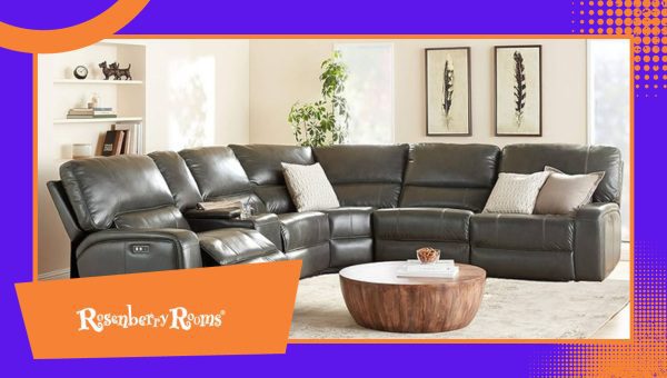 Acme Saul Faux Leather Sectional Sofa