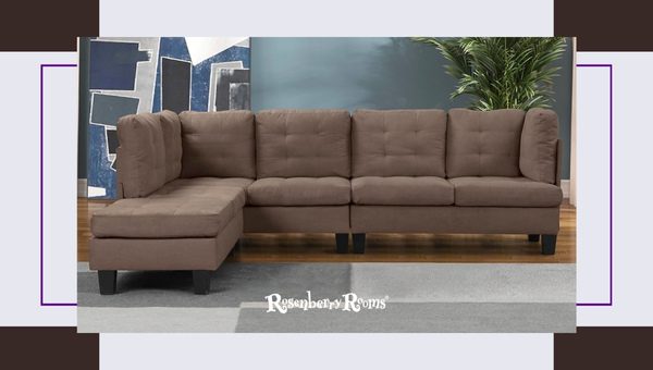 Casa Andrea Milano Microfiber Sectional Sofa