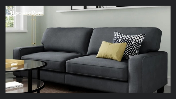 Serta Copenhagen Plush Sofa in Soft Marzipan