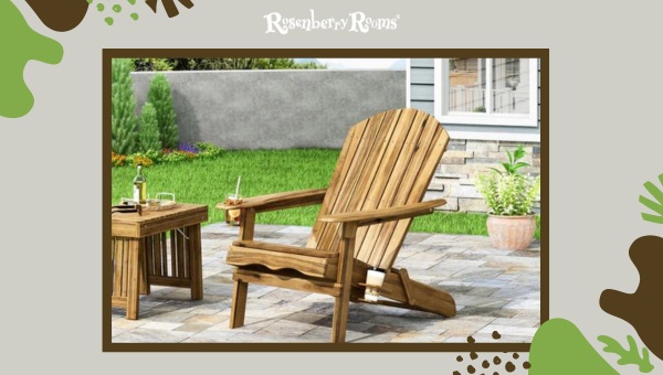 Outdoor Wooden Folding Adirondack Chair