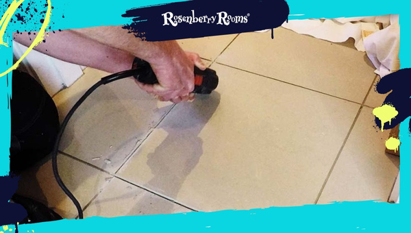 Repairing a cracked floor tile