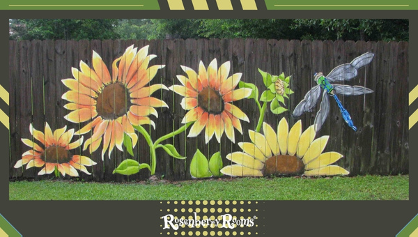Sunflower Fence Art
