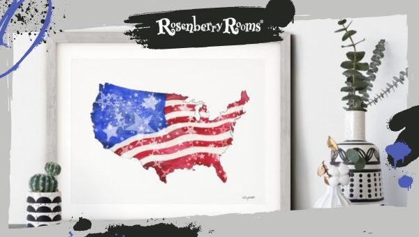 USA Map Wall Hanging