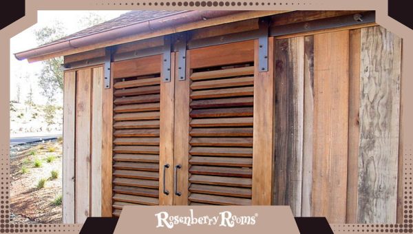 Best Barn Door Ideas: Louvered Slats Barn Closet Doors