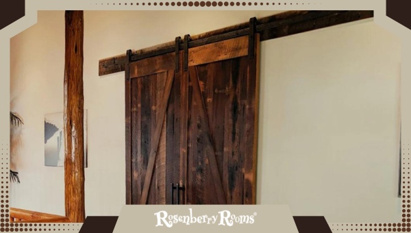 Best Barn Door Ideas: Rustic Reclaimed Wood Closet Doors