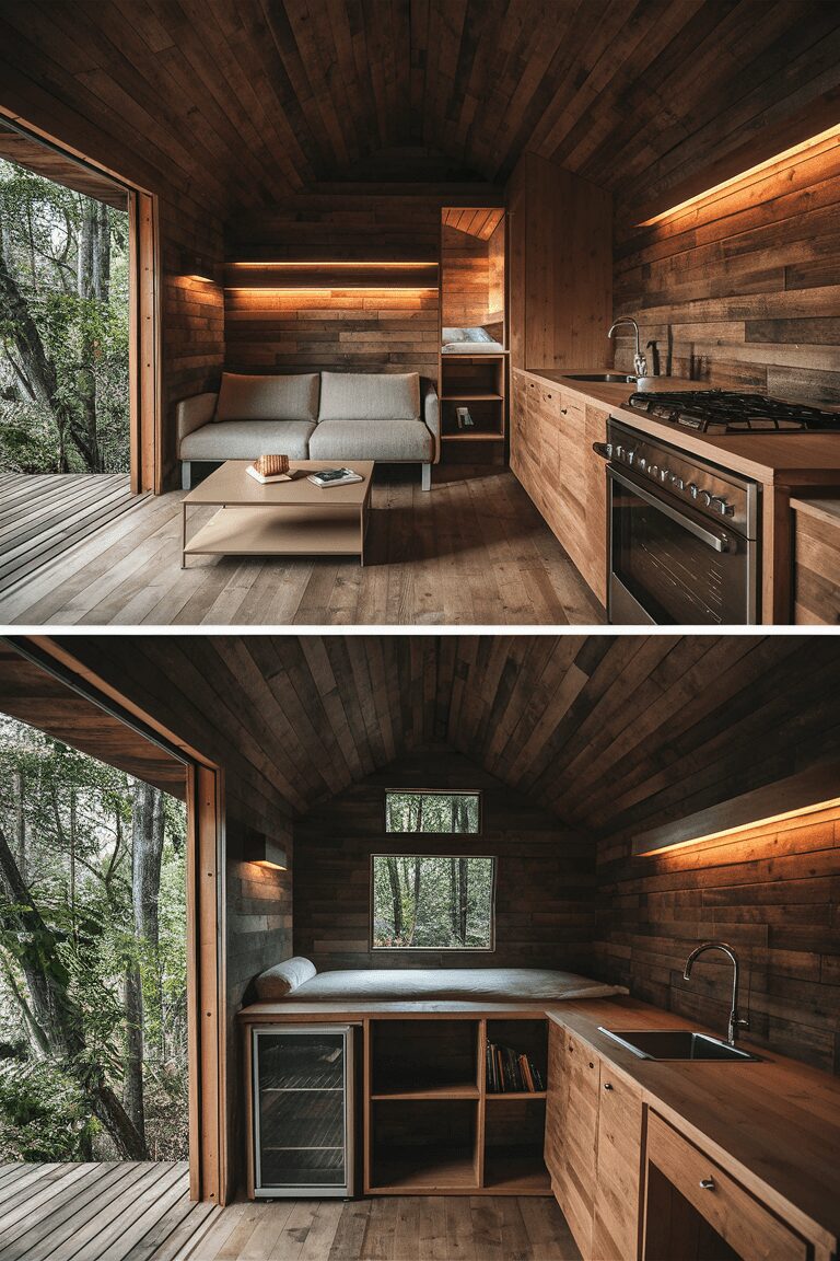 30+ Tiny Cabins Interior Ideas | Beautiful, Compact Living