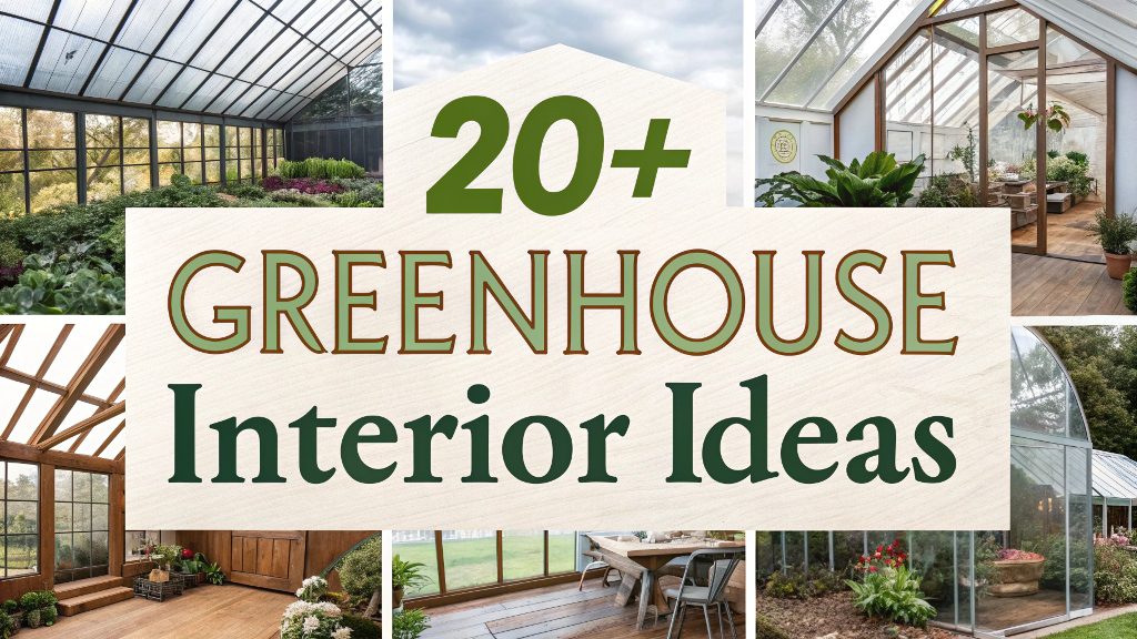 Greenhouse Interior Ideas