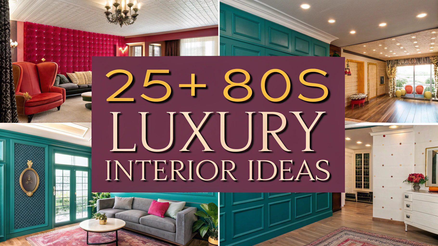 80s Luxury Interior Ideas