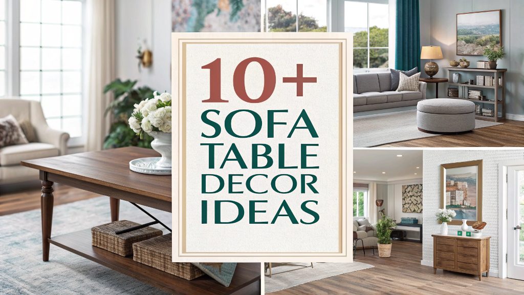 Sofa Table Decor Ideas