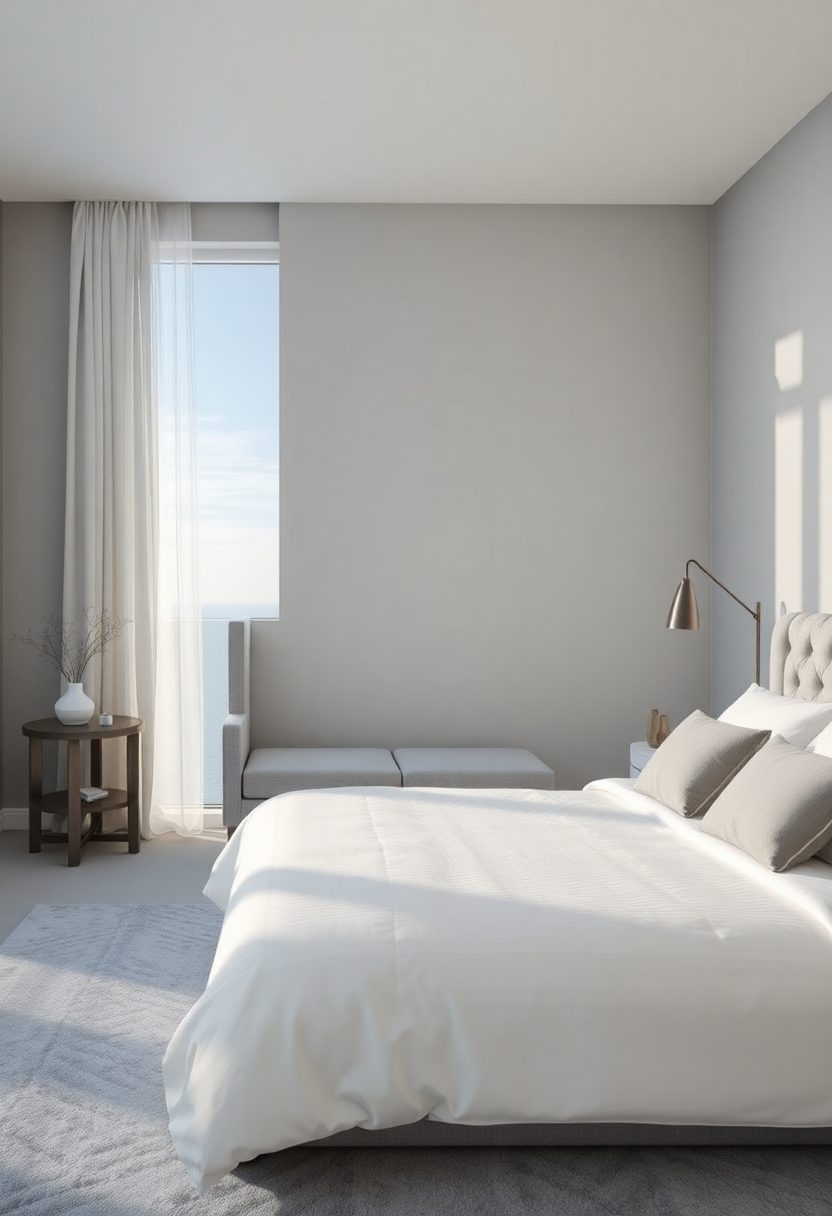 Bedroom Wallpaper Ideas: Soothing Monochromatic Tones