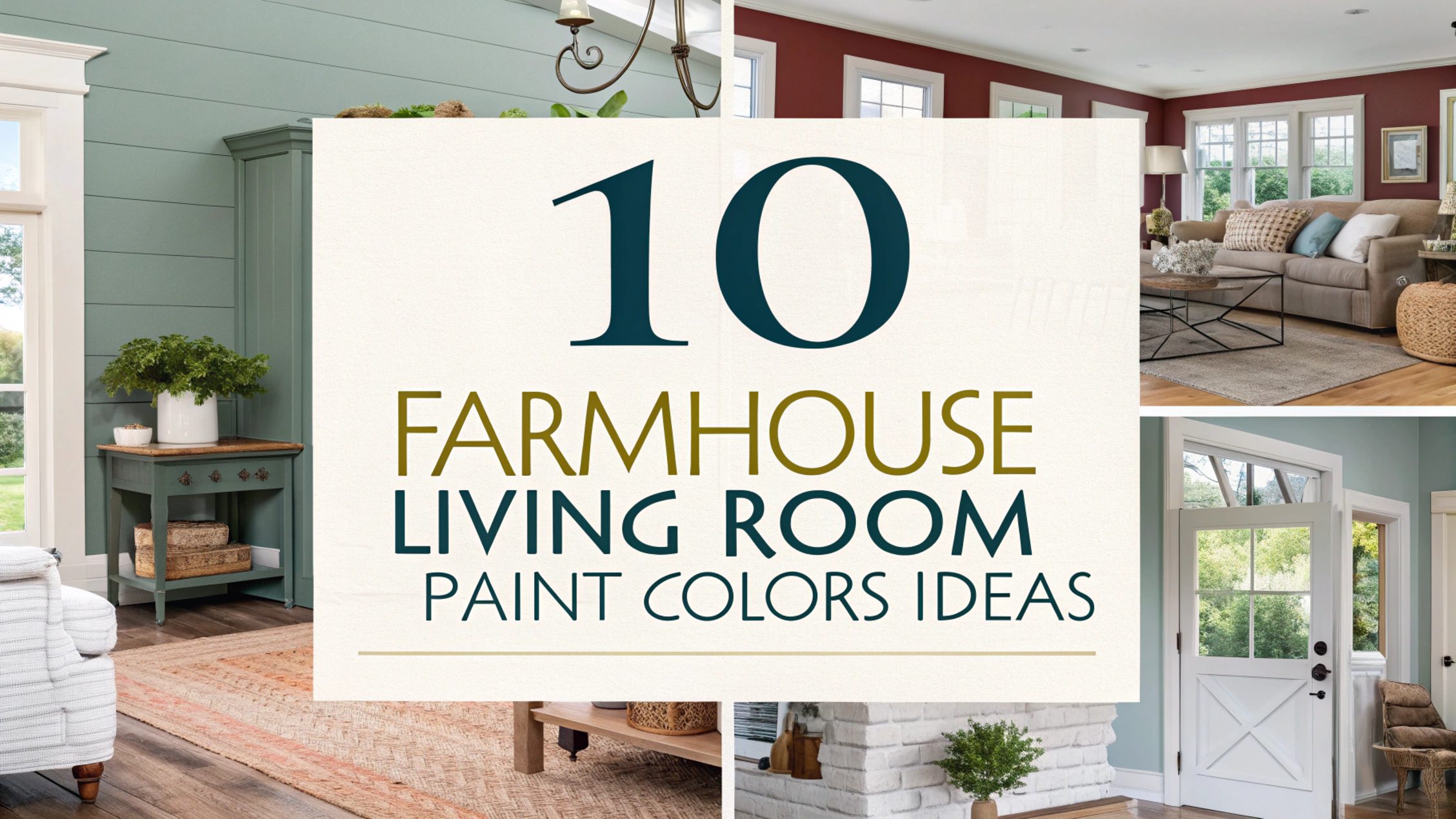 Farmhouse Living Room Paint Colors Ideas
