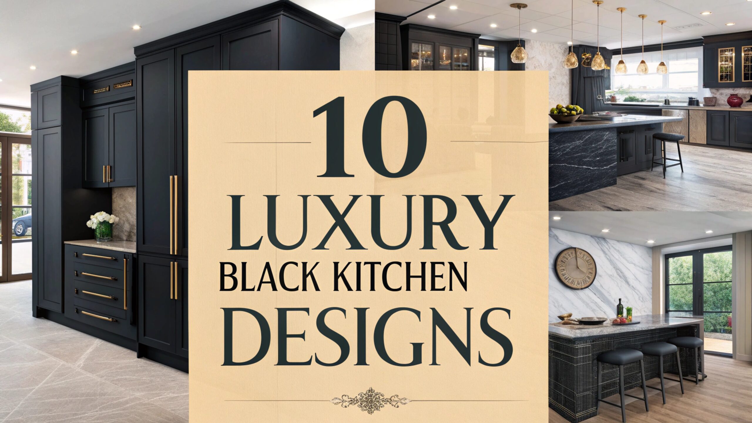 Luxury Black Kitchen Designs