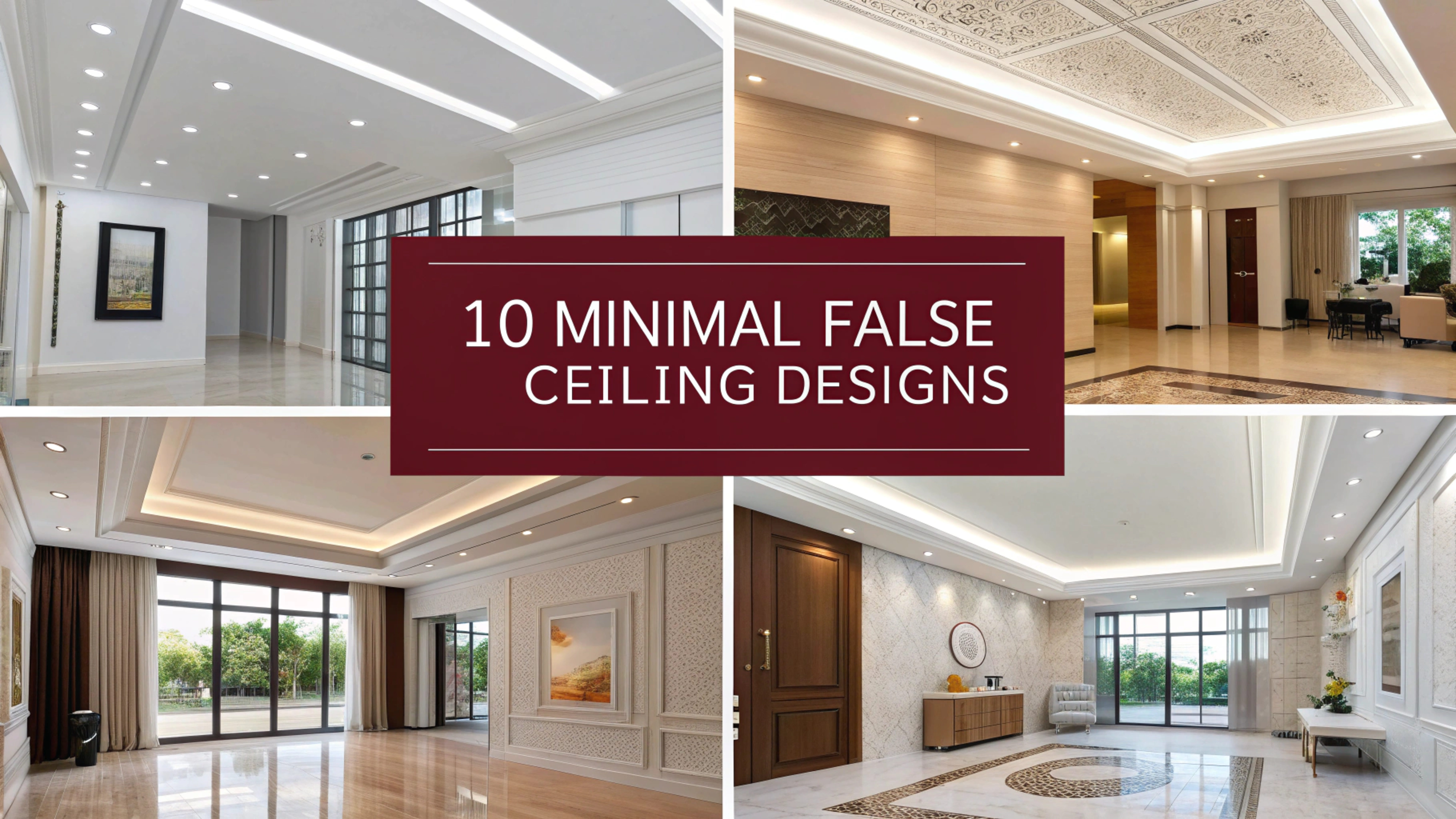 Minimal False Ceiling Designs