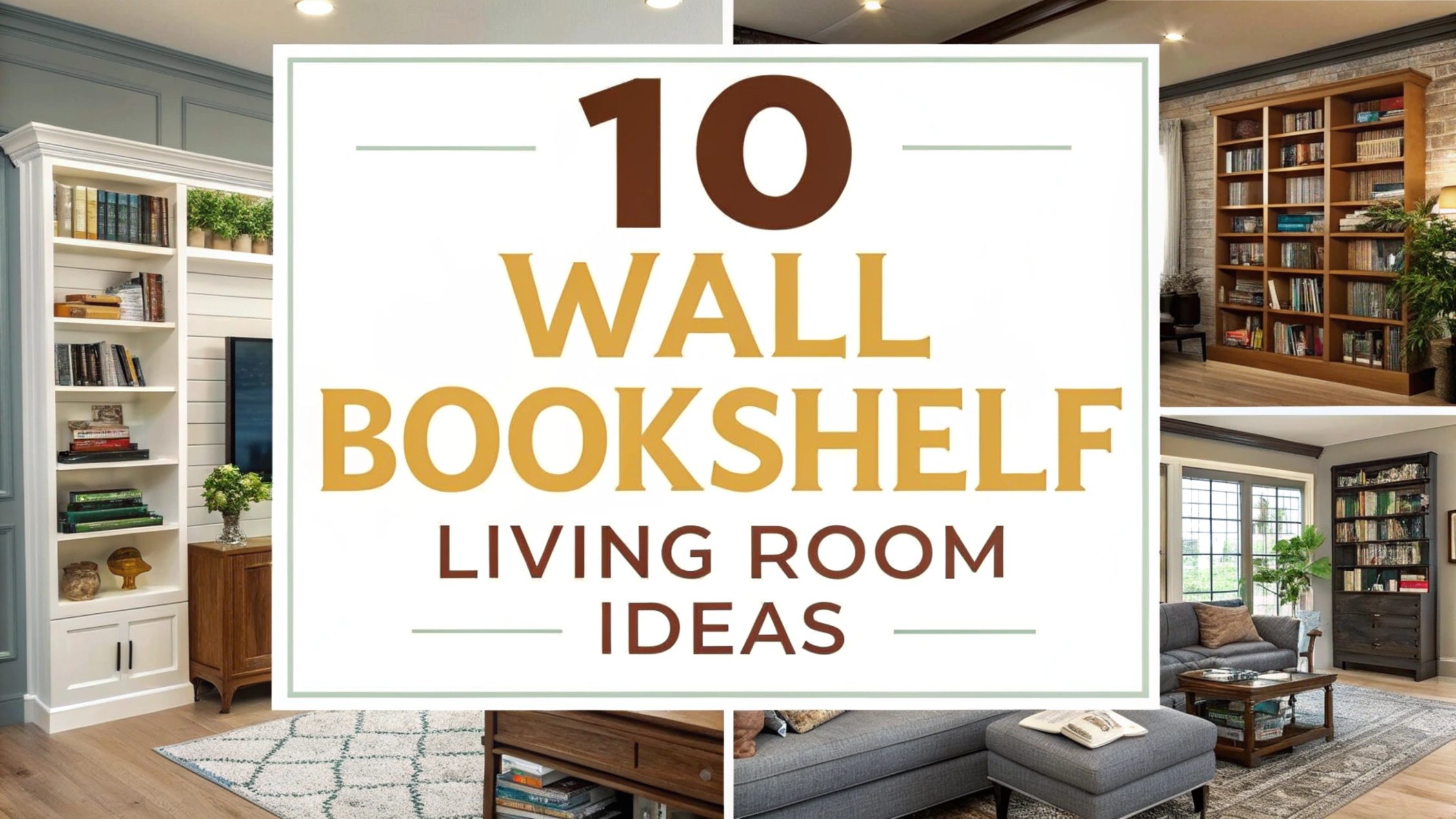 Wall Bookshelf Living Room Ideas