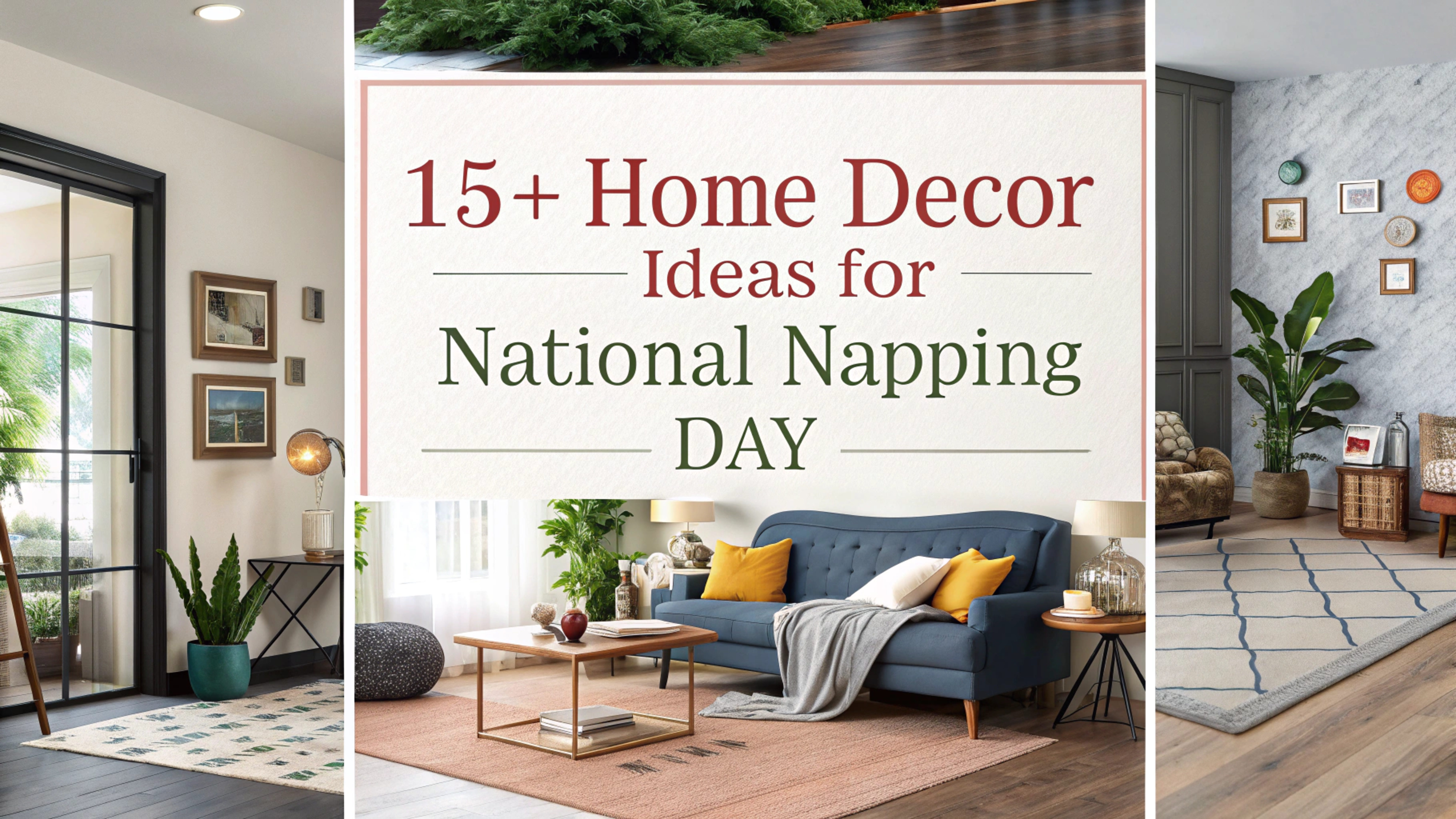 Home Decor Ideas for National Napping Day