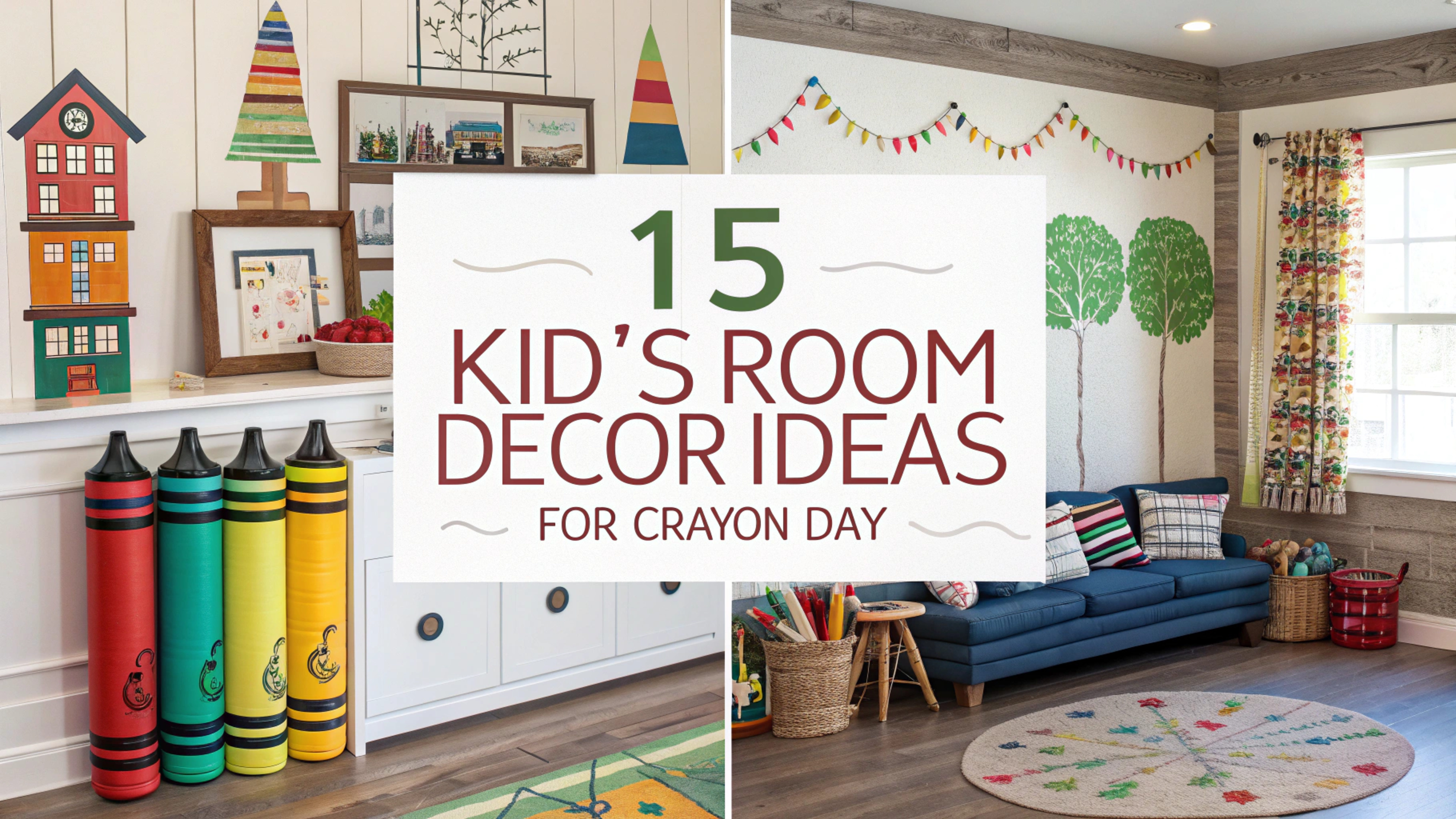 Kid's Room Decor Ideas for Crayon Day