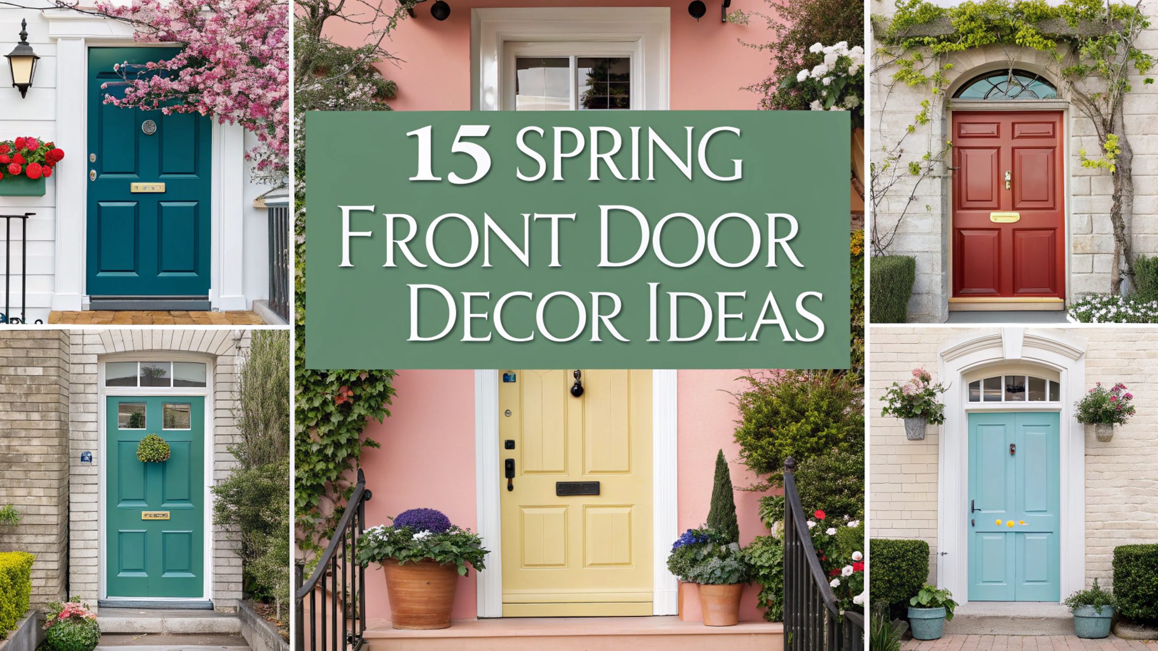 Spring Front Door Decor Ideas