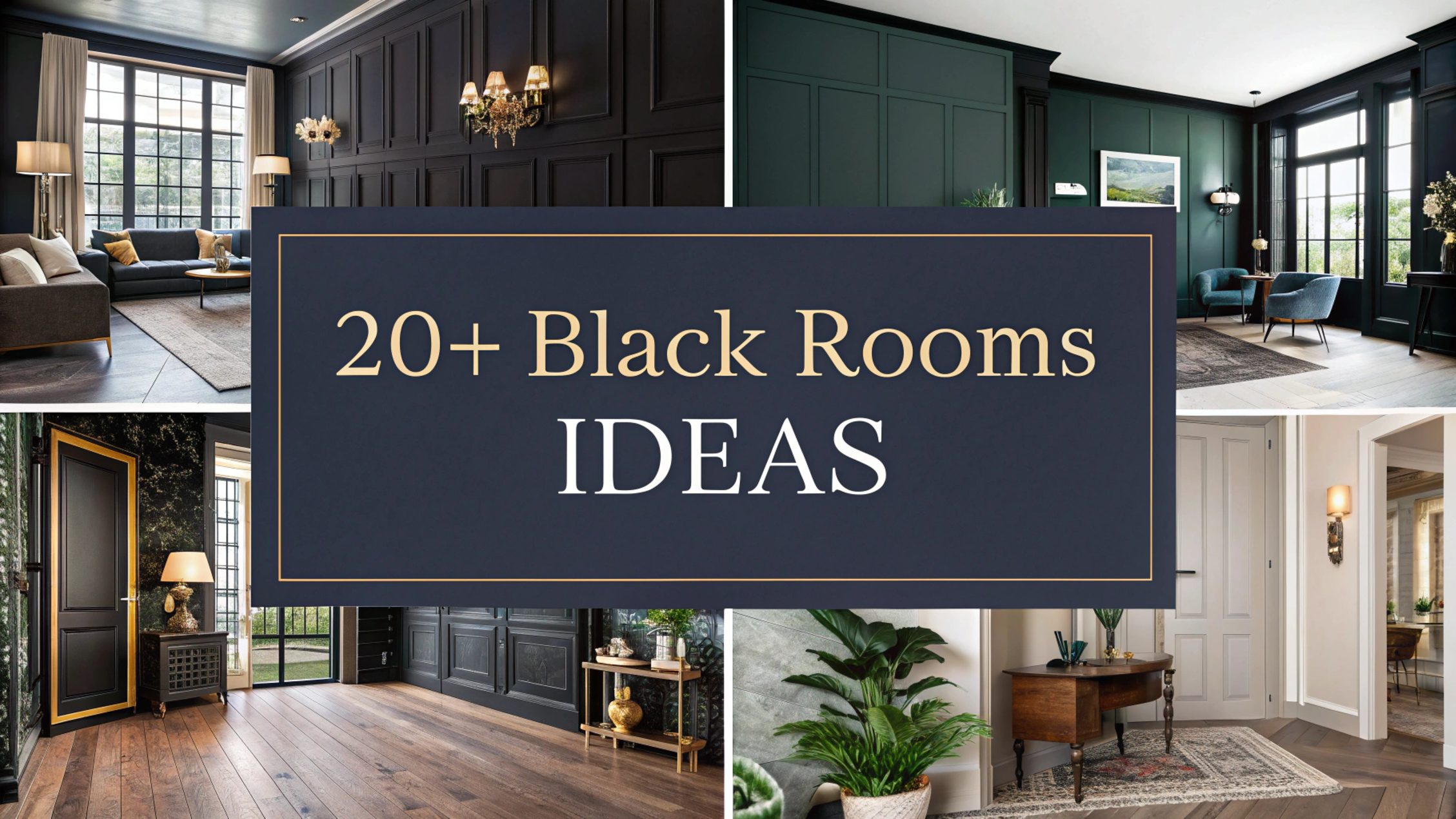 Black Rooms Ideas