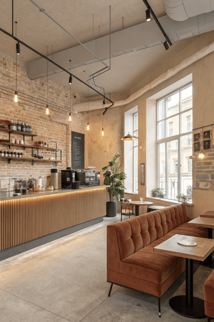 Benjamin Moore Swiss Coffee Ideas: 6. Swiss Coffee & Industrial Chic: Softness Meets Raw Edges