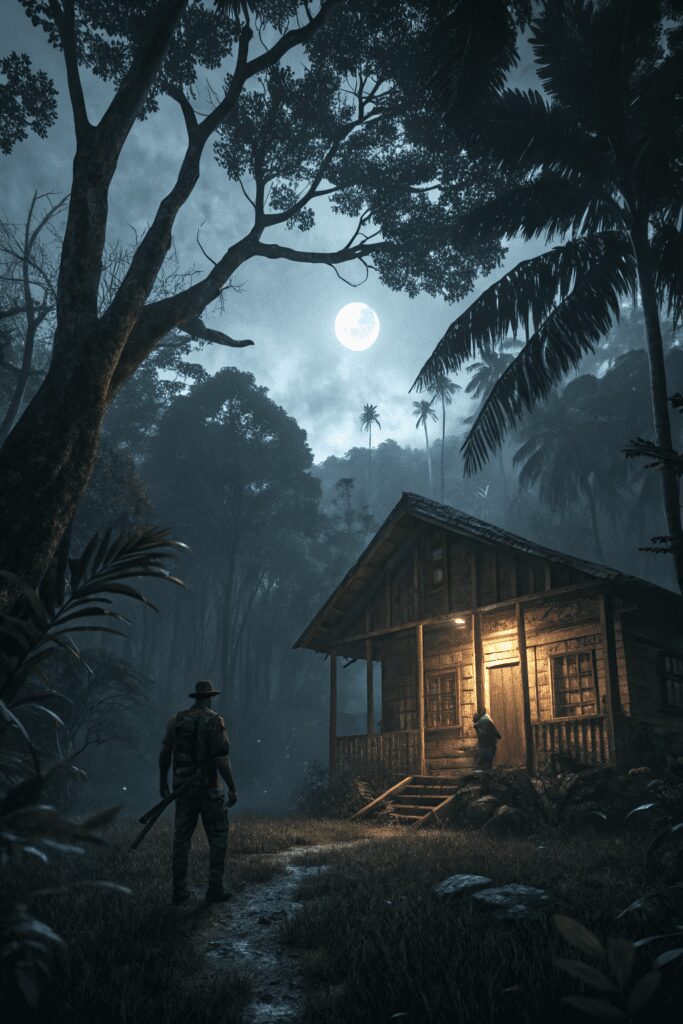 Black Rooms Ideas: 9. The Noir Jungle Escape