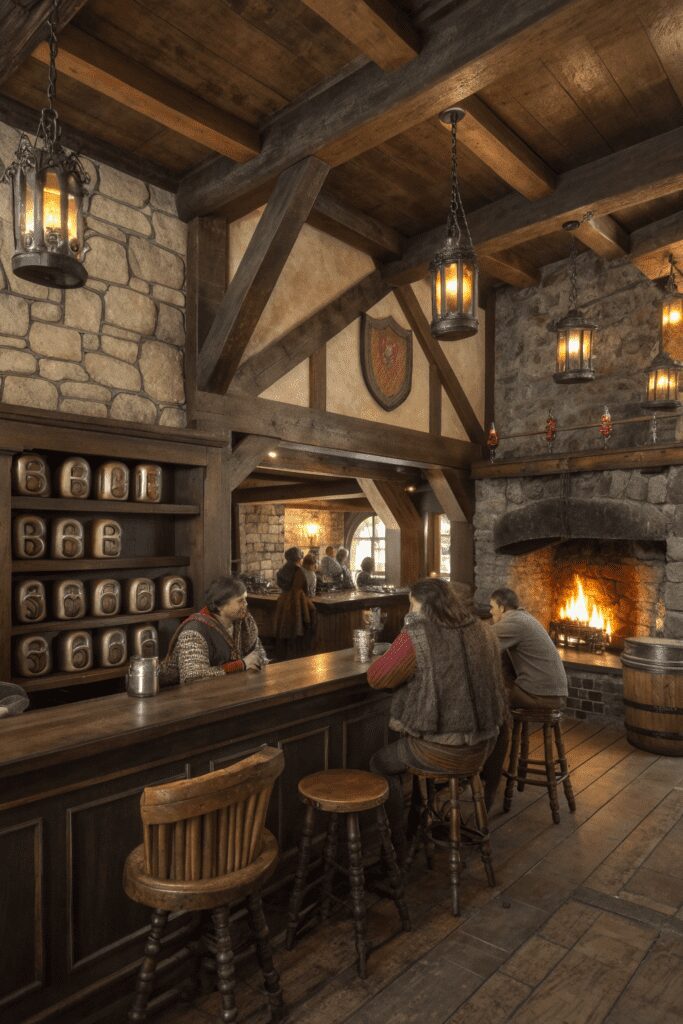 Home Bar Rooms Ideas: 10. The Medieval Tavern Bar