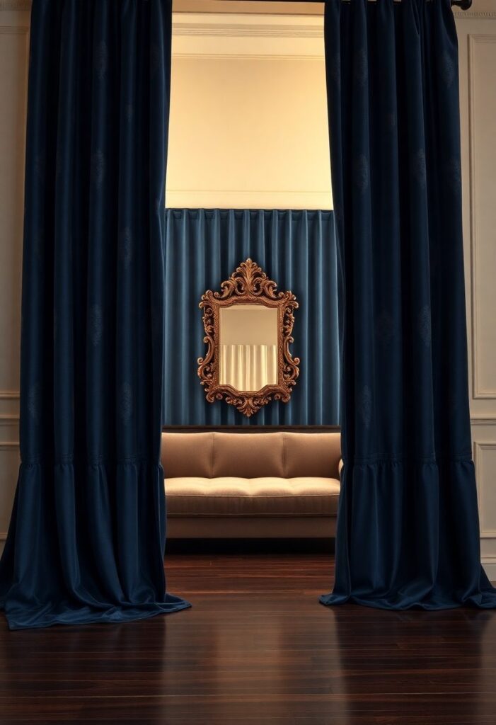 10 Luxurious Curtain Designs That Add Glamour to Any Room! - Luxurious Penthouse Treatment Curtain Sets