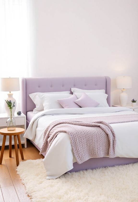 Bedroom Paint Color Ideas : Light Lavender Shades for a Calming Oasis