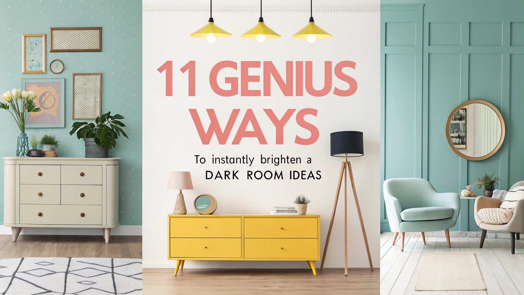 11 Genius Ways to Instantly Brighten a Dark Room Ideas